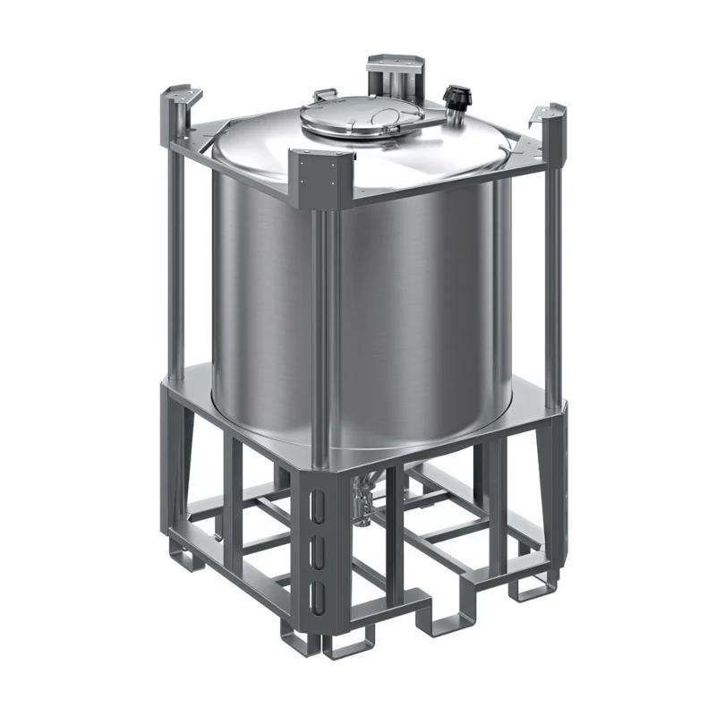 SERBATOIO INOX PALLETTIZZATO AISI 304 MOD. "PCFI" (UN/ADR/RID/ADN)