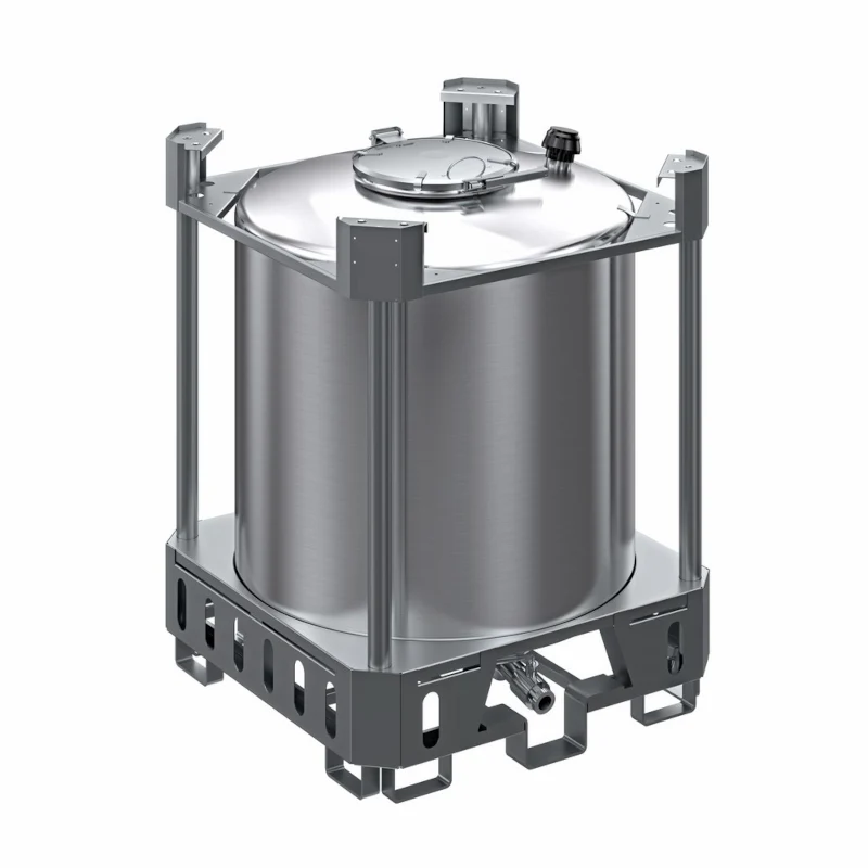 SERBATOIO INOX PALLETTIZZATO AISI 304 MOD. "PCI" (UN/ADR/RID/ADN)