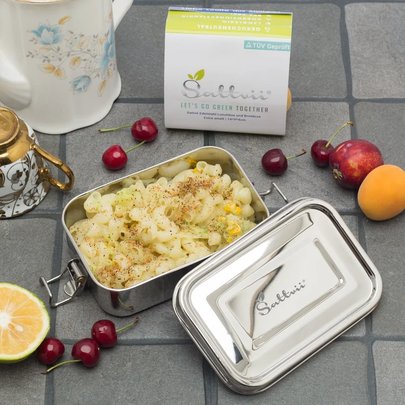 Premium-Set: Edelstahl Brotdosen Duo – Klein, Fein, Perfekt!