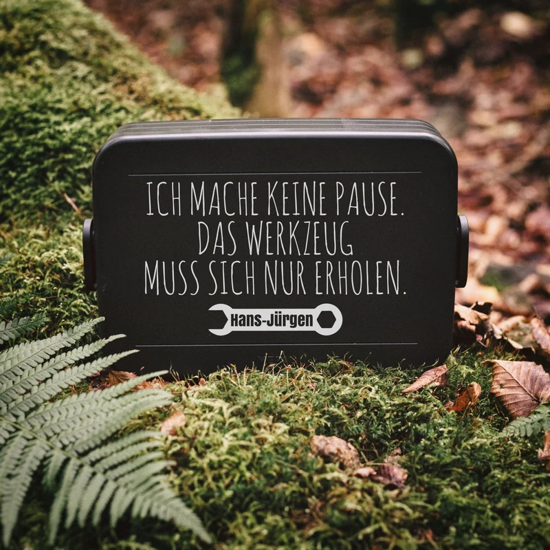 Mepal Brotdose schwarz XXL - Werkzeug Pause