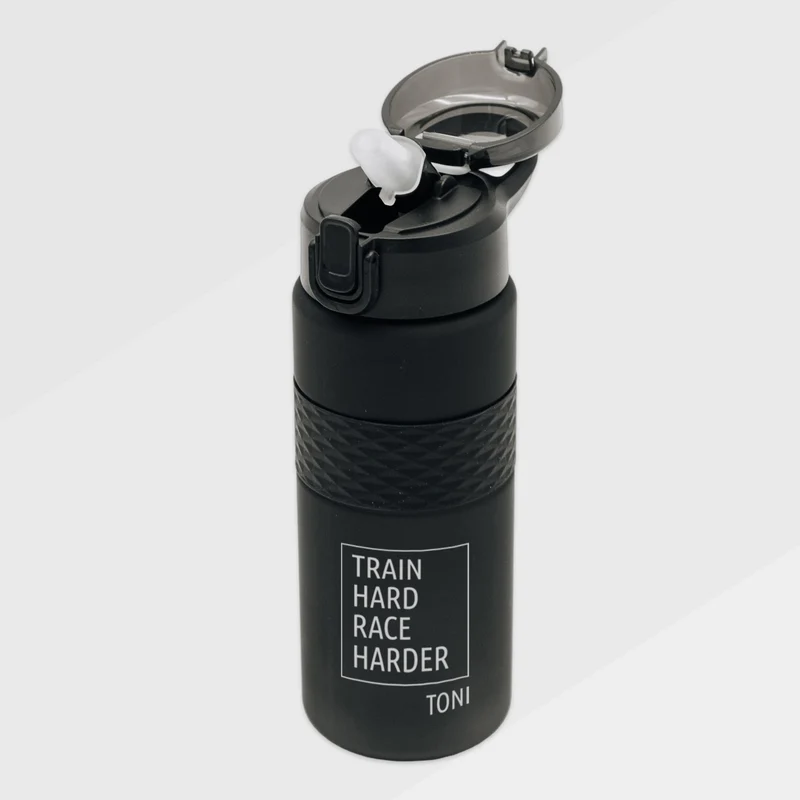 Trinkflasche aus RPET personalisiert - Fitness Motiv
