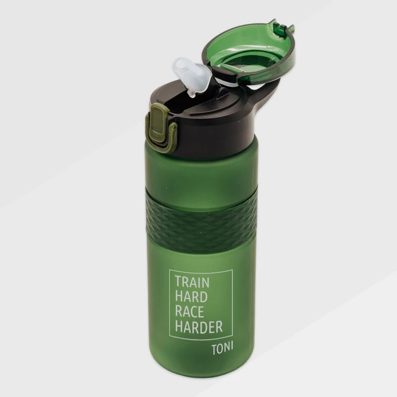 Trinkflasche aus RPET personalisiert - Fitness Motiv
