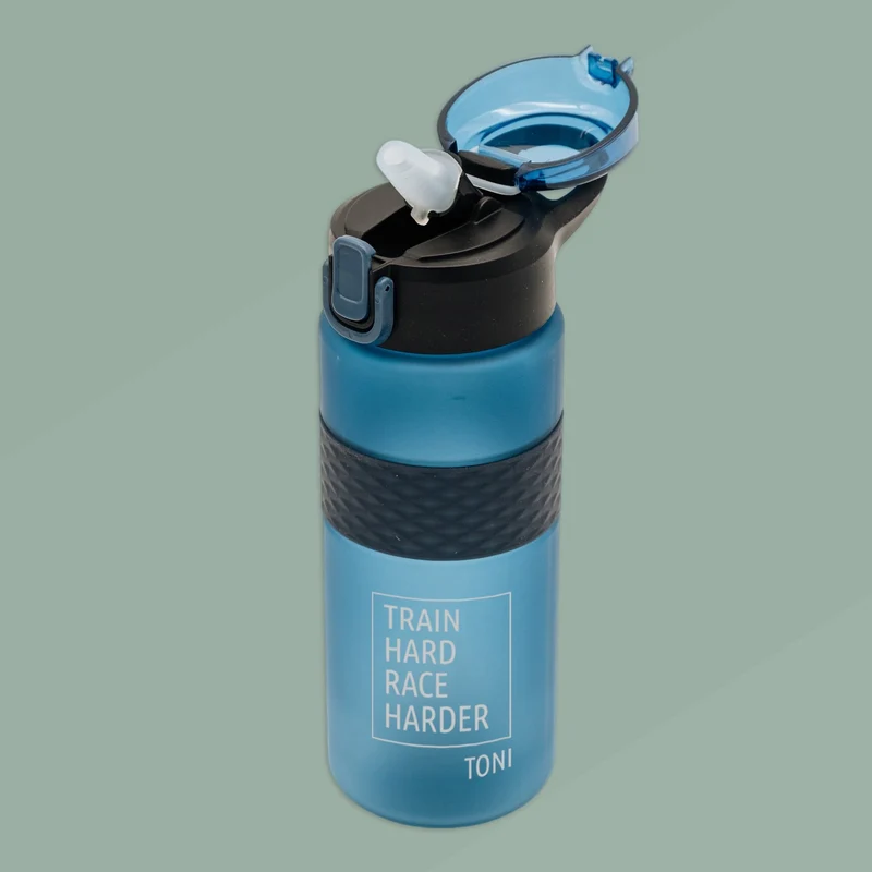 Trinkflasche aus RPET personalisiert - Fitness Motiv