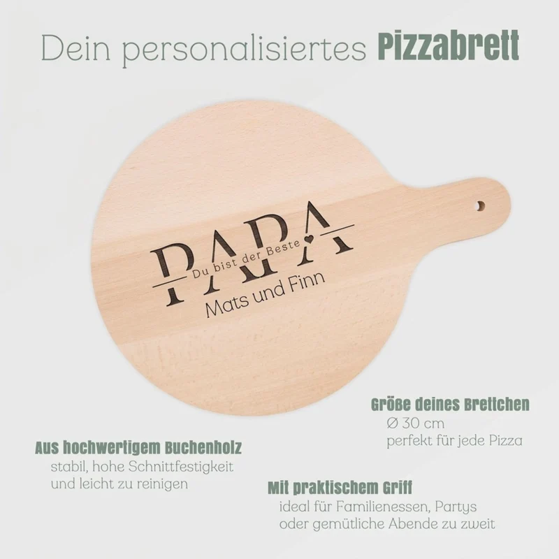 Pizzabrett - Papa Du bist der Beste
