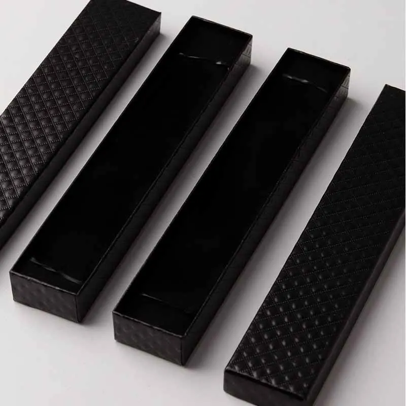 Geschenkbox für Müslilöffel, Dessertlöffel & Kaffeelöffel - 21 x 4 x 2.2 cm - Schwarzfarben - Verpackung für Geschenke für Familie, Partner & Paare