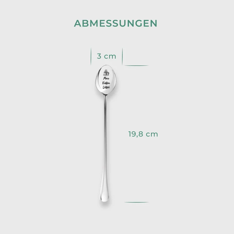 Dessertlöffel mit Gravur zur Hochzeit - 2er‑Set Kaffeelöffel Personalisiert als Geschenke - Mr & Mrs | Edelstahl - Hochzeitsgeschenk für Brautpaare