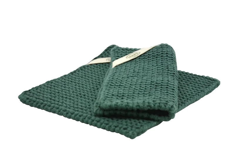 Gestrickte Topflappen aus Baumwolle in verschiedenen Farben