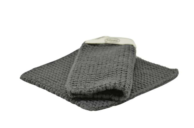 Gestrickte Topflappen aus Baumwolle in verschiedenen Farben