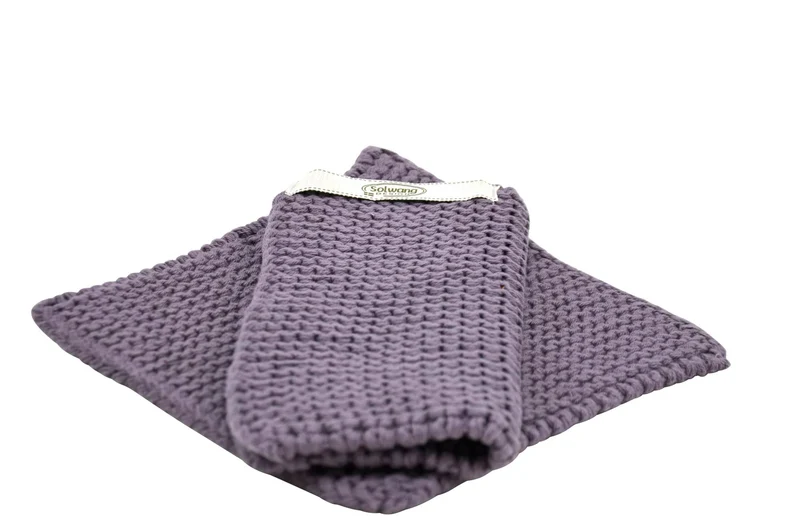 Gestrickte Topflappen aus Baumwolle in verschiedenen Farben