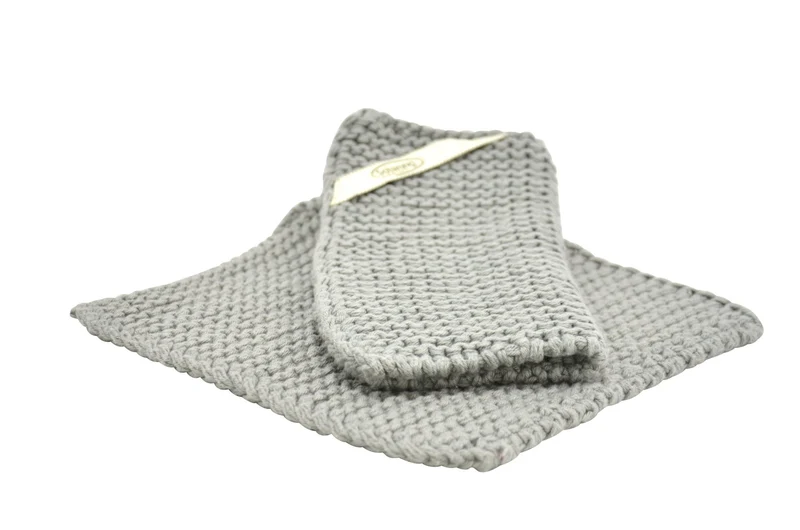 Gestrickte Topflappen aus Baumwolle in verschiedenen Farben