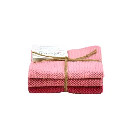 Gestrickte Spültücher/ Wischtücher aus Baumwolle in verschiedenen Farben