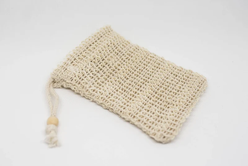 Sisal Seifensäckchen mit Baumwollkordel