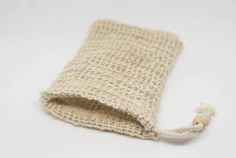 Sisal Seifensäckchen mit Baumwollkordel