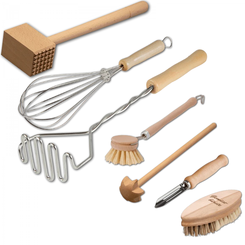 Küchenhelfer Set aus Buchenholz (7-teilig)