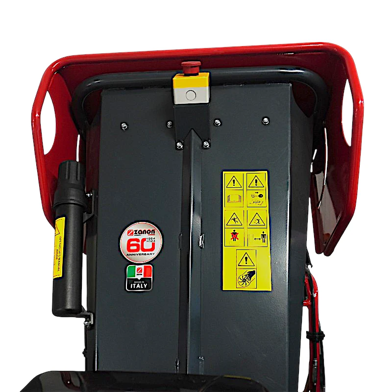 BIOCIPPATORE ZANON CIP120-S SU MOTOCARRIOLA CON 2 CASSONI