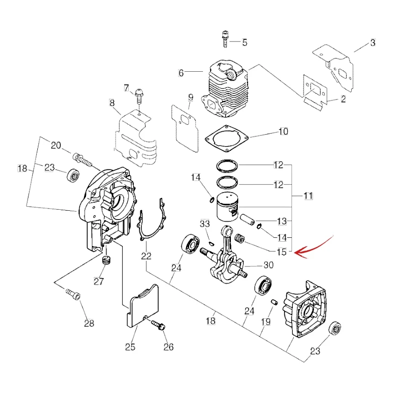 GABBIA RULLI ECHO MB 580-5810-PB 500-4600 E ALTRI MODELLI