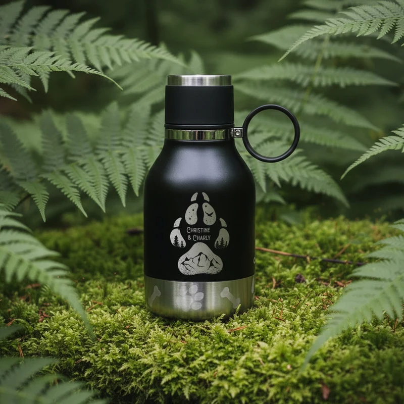 Trinkflasche Buddy klein - Hundepfote