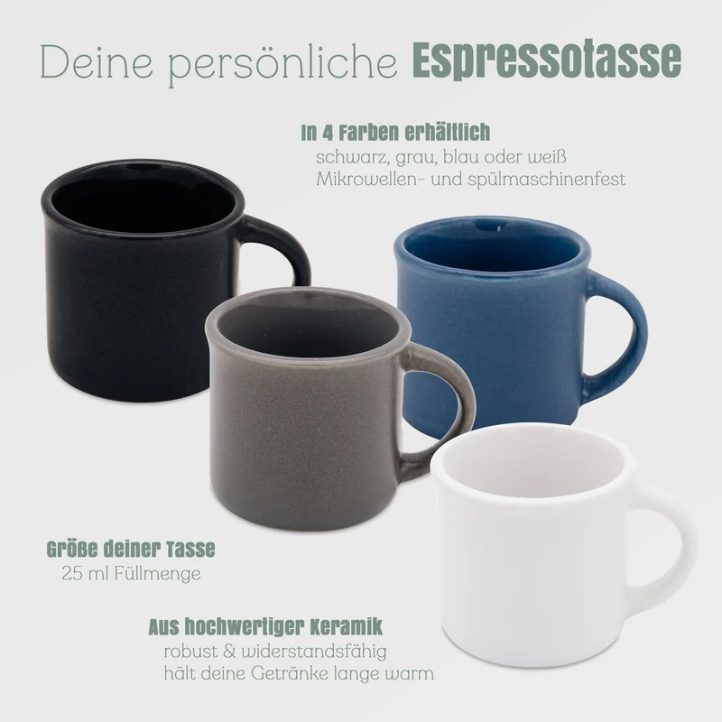 Espressotasse personalisiert - Symbole