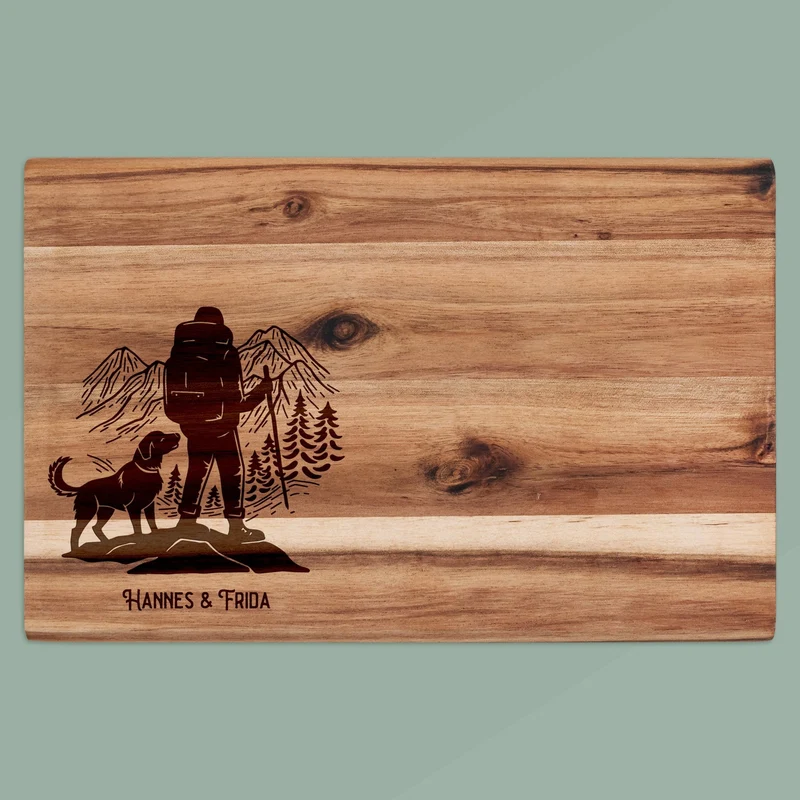 Frühstücksbrett Akazie - Wanderbuddy