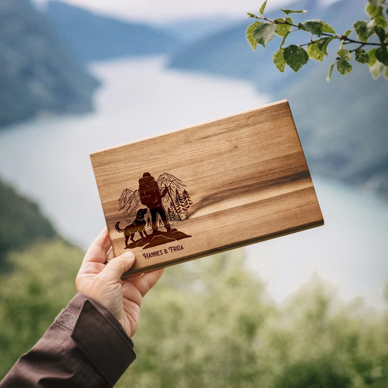 Frühstücksbrett Akazie - Wanderbuddy