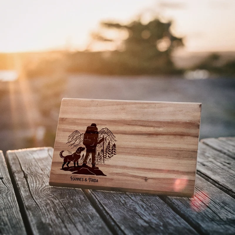 Frühstücksbrett Akazie - Wanderbuddy