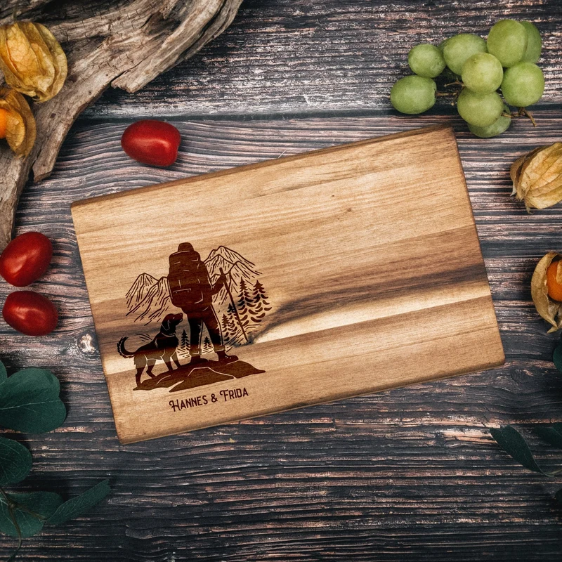 Frühstücksbrett Akazie - Wanderbuddy