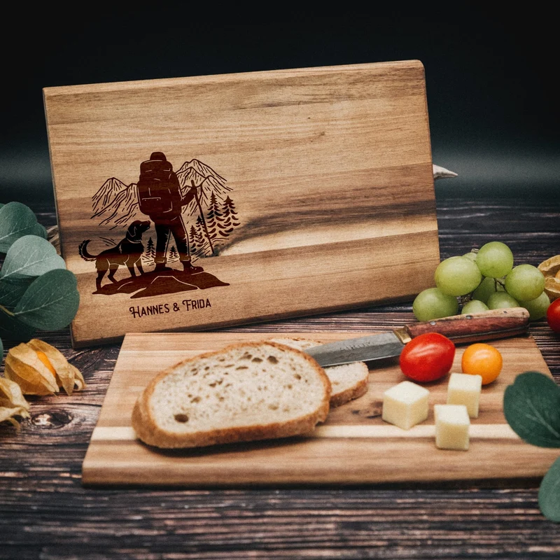 Frühstücksbrett Akazie - Wanderbuddy