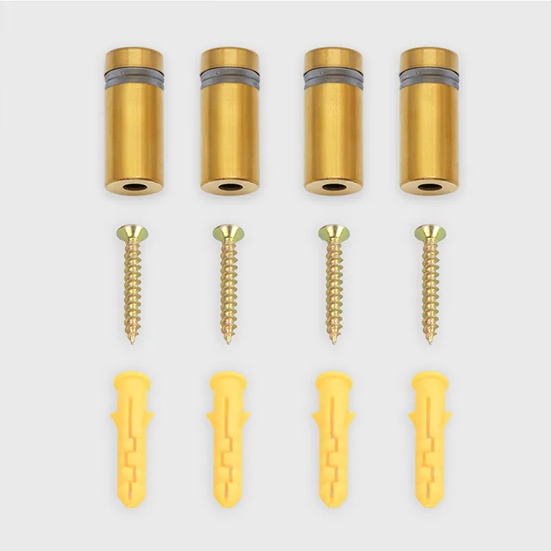 Abstandshalter Wand aus Edelstahl - 4er-Set | 4 Farben - Wand Halter für Türschild