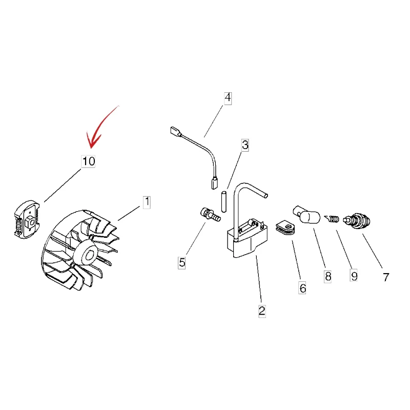 FRIZIONE COMPLETA DECESPUGLIATORE SRM 222ESL