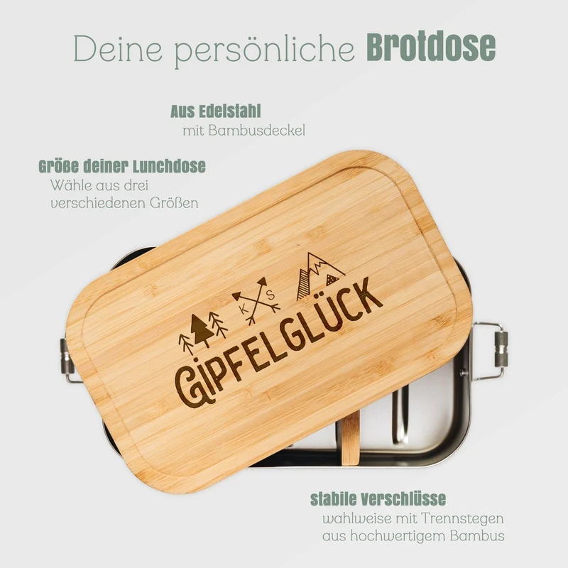 Brotdose Edelstahl - Pausenzeit