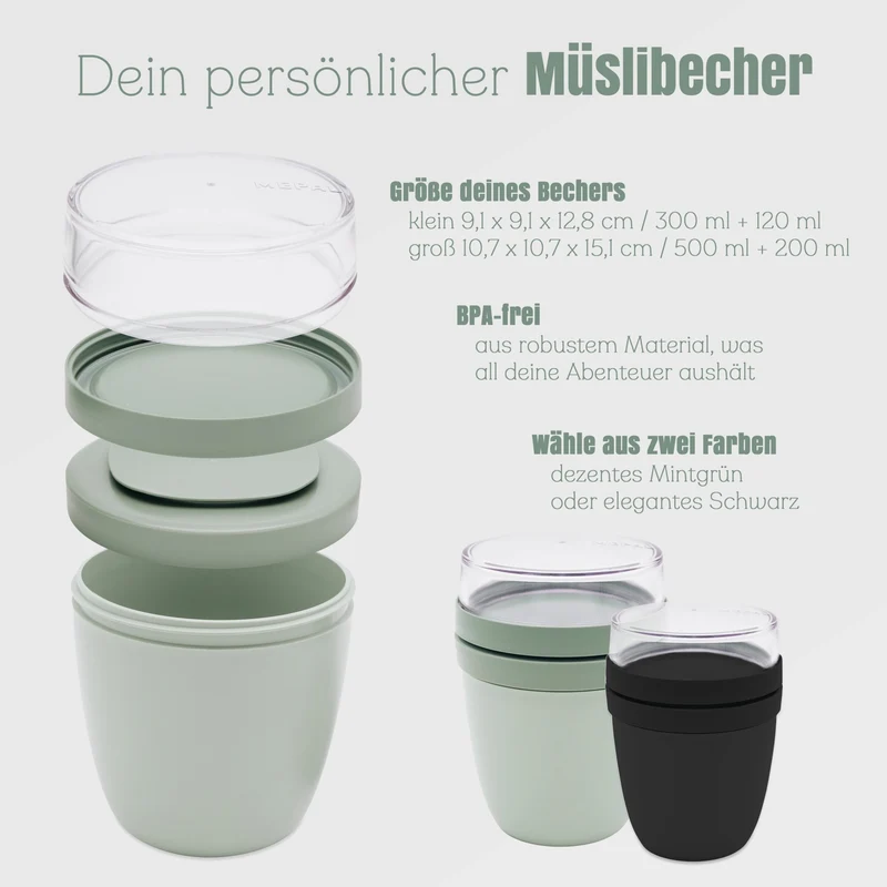 Mepal Müslibecher to go - Gipfelglück und Meerzeit