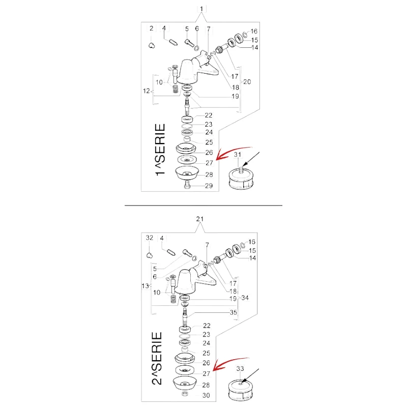FLANGIA DISTANZIALE TESTINA DECESPUGLIATORE EFCO