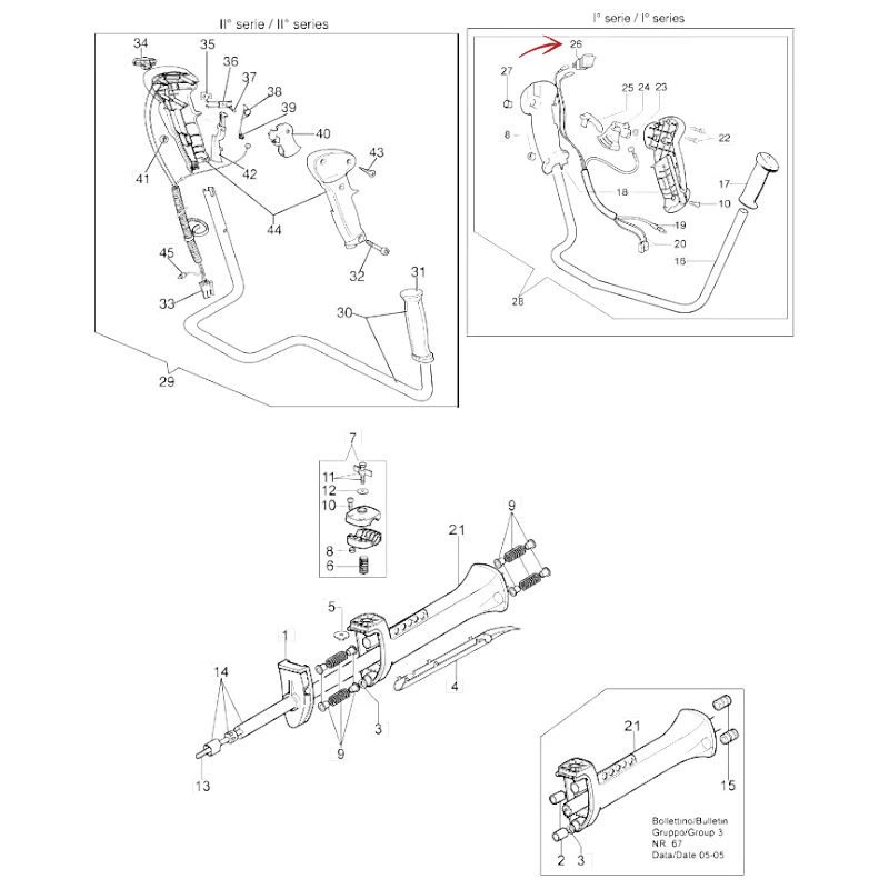 INTERRUTTORE DECESPUGLIATORE EFCO 8530-8550 BOSS