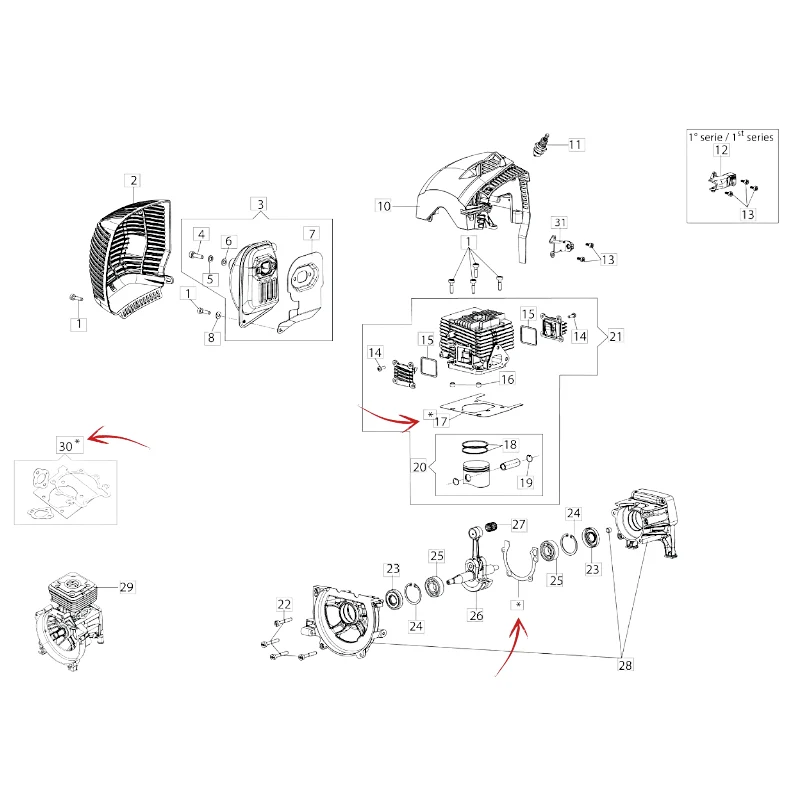 KIT GUARNIZIONI DECESPUGLIATORE EFCO 5300-5500