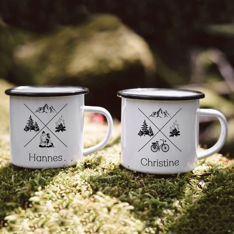 Emaille Tasse - X-Motiv