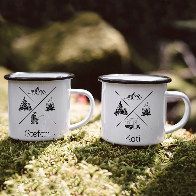Emaille Tasse - X-Motiv