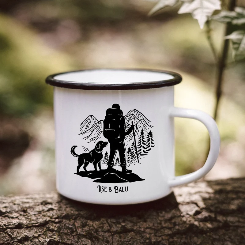 Emaille Tasse - Wanderbuddy