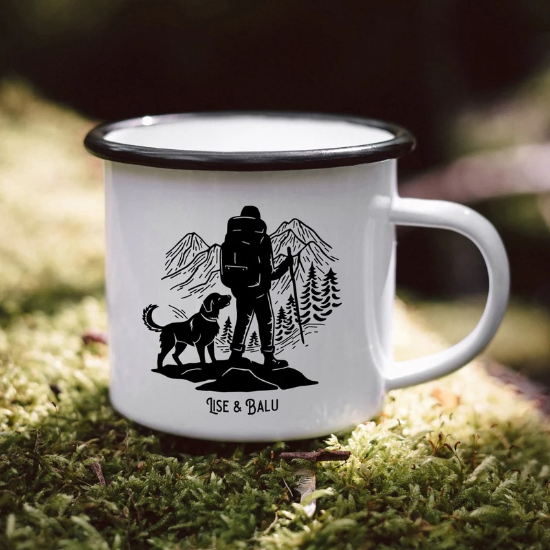 Emaille Tasse - Wanderbuddy
