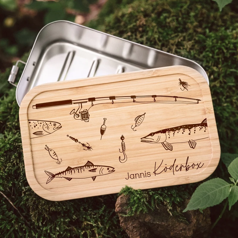 Brotdose Edelstahl - Köderbox Angelzubehör