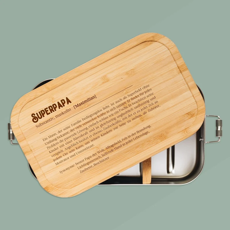Brotdose Edelstahl - Definition Superpapa