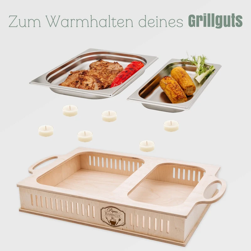 Warmhalteplatte - Papas Barbecue