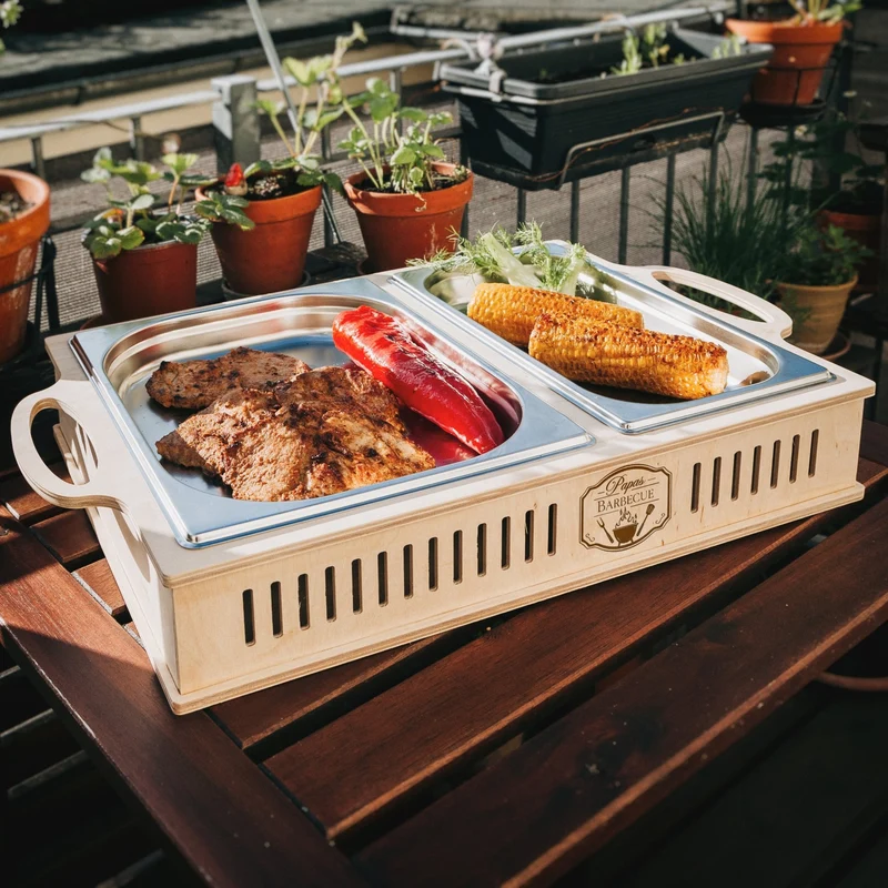 Warmhalteplatte - Papas Barbecue
