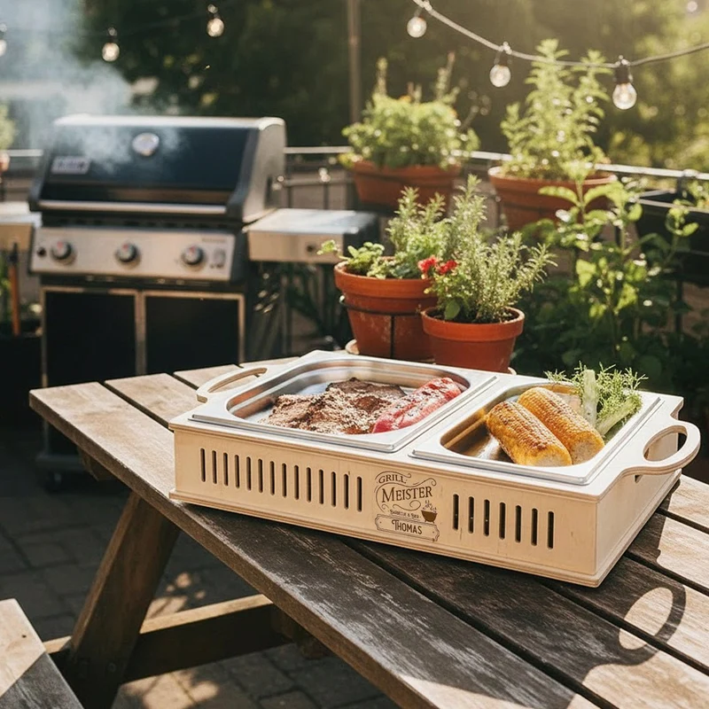 Warmhalteplatte - Vintage Grillmeister