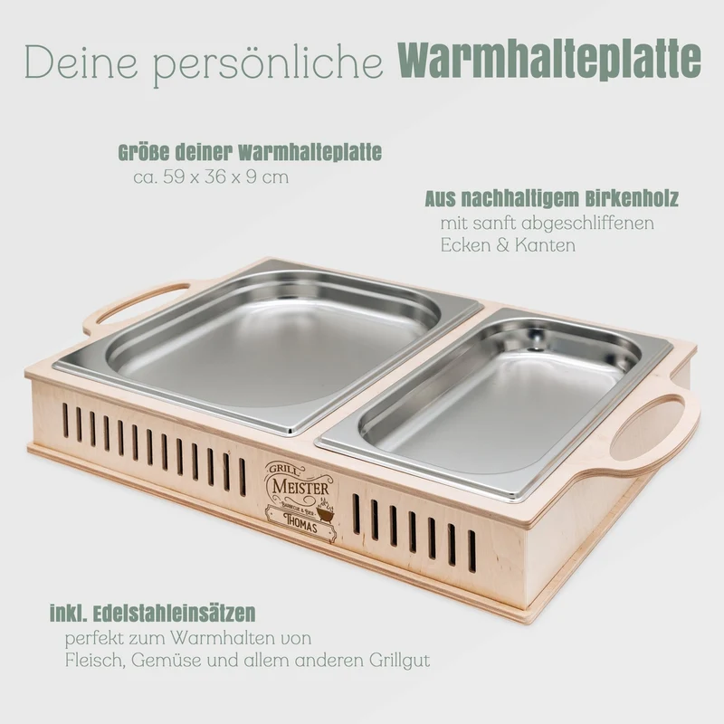 Warmhalteplatte - Vintage Grillmeister