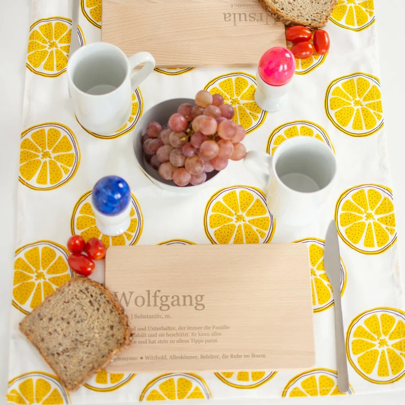 Frühstücksbrettchen mit Gravur - Personalisiert mit Namen - Opi Großvater Lexikon | Holz, Natur, FSC® - Geschenk für Opa zum Geburtstag & Weihnachten