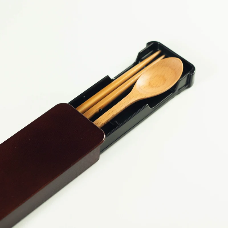 Wooden Cutlery Set | Dark Brown