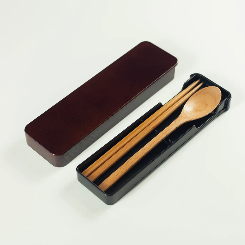 Wooden Cutlery Set | Dark Brown