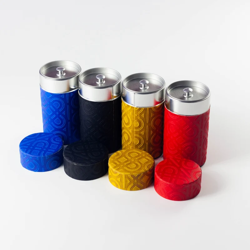 Embossed Washi Tea Canister