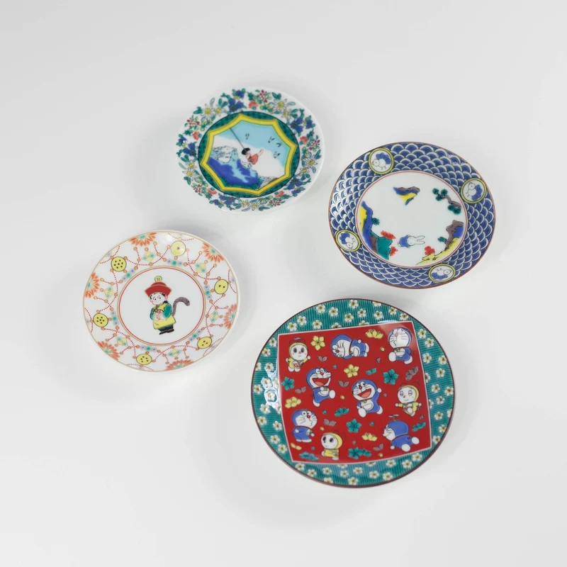 Doraemon Kutani Ware Small Plate
