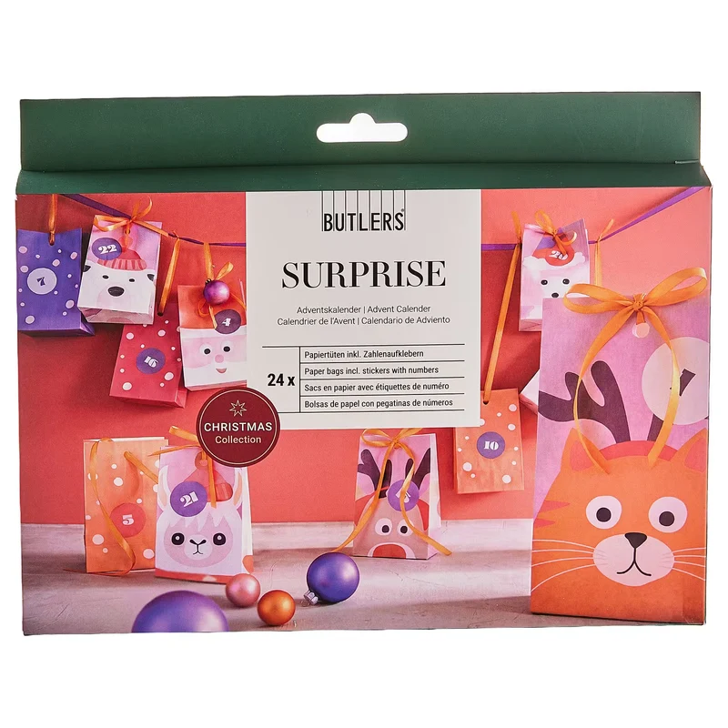 SURPRISE Adventskalender-Set Weihnachtstiere